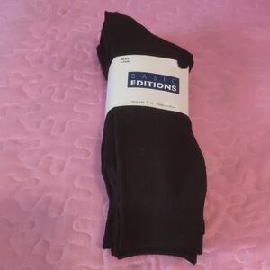 Basic Editions Men's Black Casual Socks